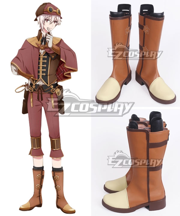 

Idolish 7 Tenn Kujo Trigger Brown Shoes Cosplay Boots