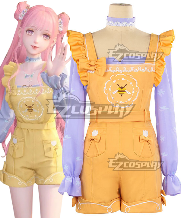 Infinity Nikki Nikki Purple Long Sleeve Overalls Cosplay Costume