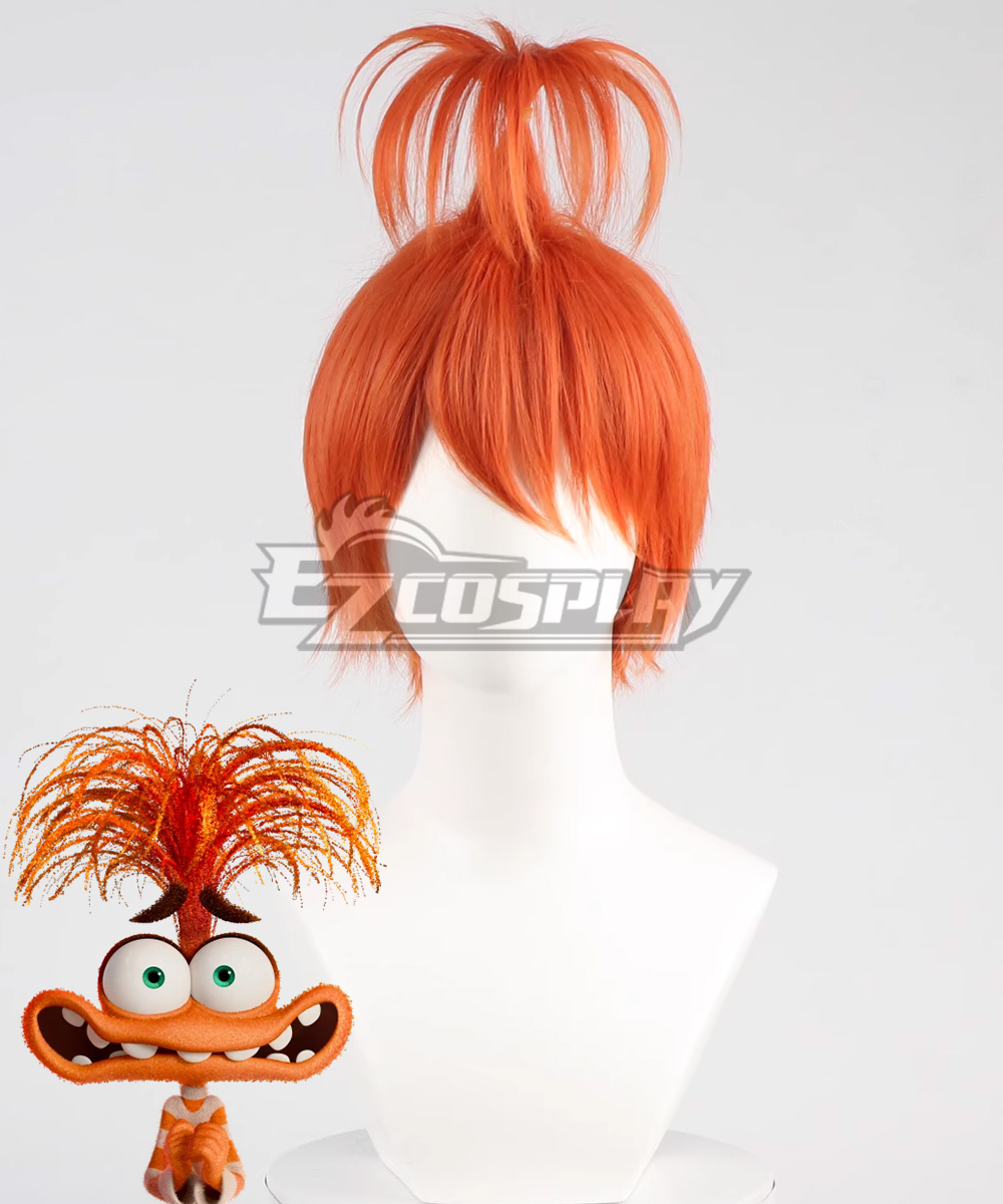 Inside Out  Anxiety Orange Cosplay Wig