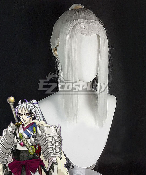 Inuyasha Anime Inu no Taisho Tōga Silver White Cosplay Wig