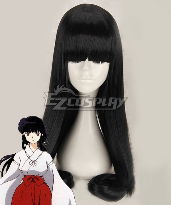Inuyasha Kikyo Black Cosplay Wig