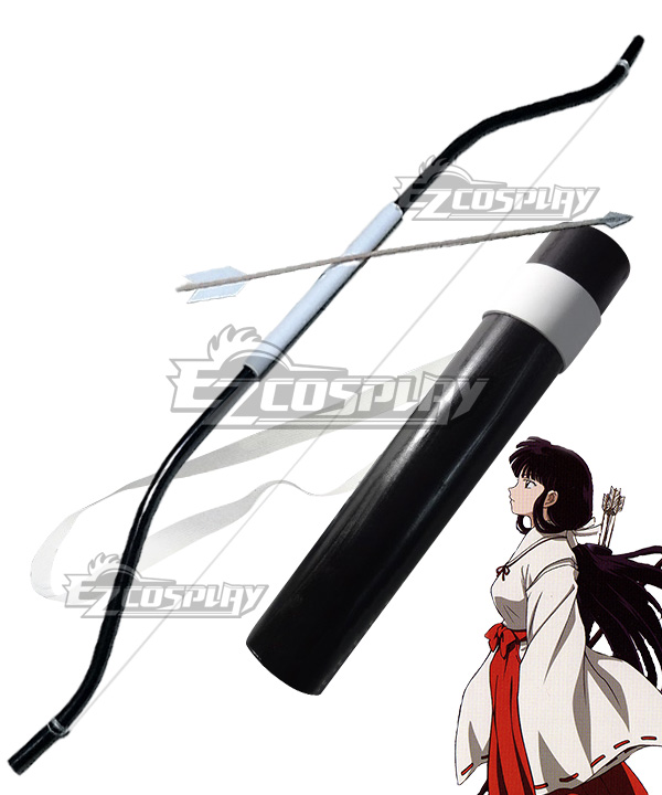 Inuyasha Kikyo Kagome Higurashi Bow Arrow and Quiver Cosplay Weapon Prop