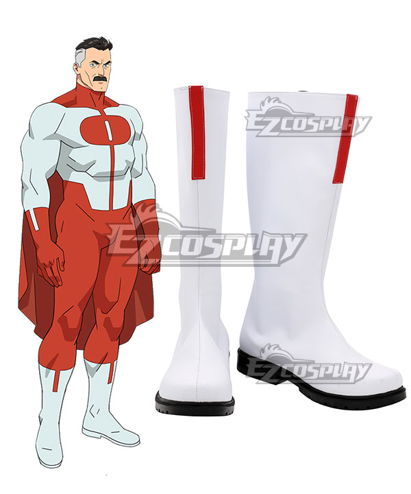 Invincible Omni-Man White Shoes Cosplay Boots