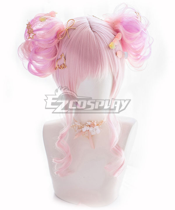 Japan Harajuku Lolita Series Curls Pink Cosplay Wig