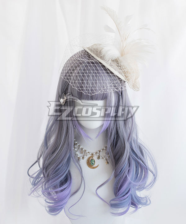 Japan Harajuku Lolita Series Gradient Blue Cosplay Wig