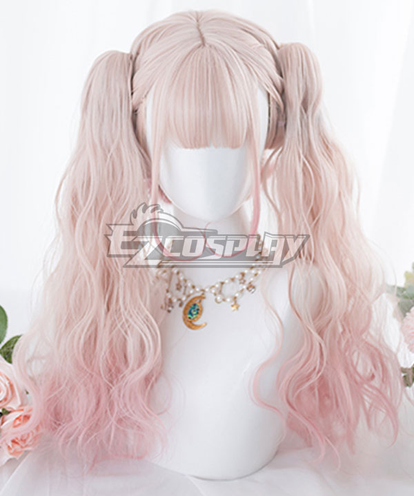 Japan Harajuku Lolita Series Gradient Pink Cosplay Wig