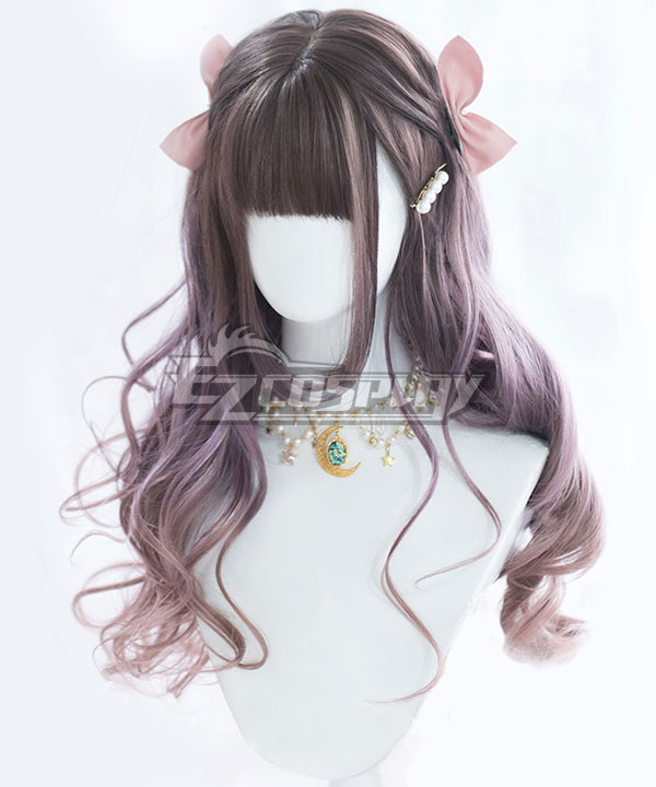 Japan Harajuku Lolita Series Gradient Purple Cosplay Wig