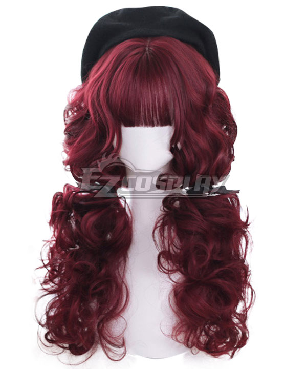 Japan Harajuku Lolita Series Red velvet Red Cosplay Wig