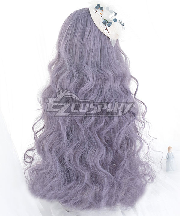 Japan Harajuku Lolita Seriest Light Purple Cosplay Wig Only Wig