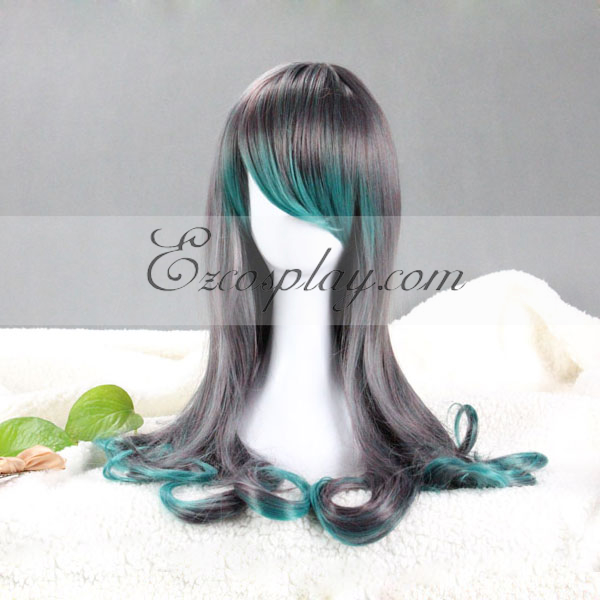 Japan Harajuku Series Gray&Green Cosplay Wig-RL013