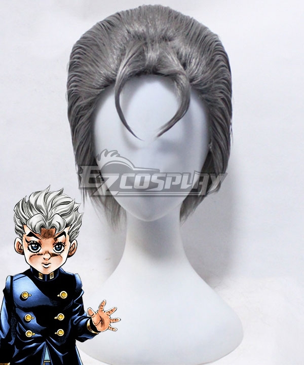 JoJo's Bizarre Adventure: Diamond Is Unbreakable Koichi Hirose Silver Cosplay Wig