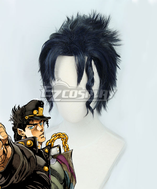 JoJo's Bizarre Adventure Jotaro Kujo Blue Black Cosplay Wig
