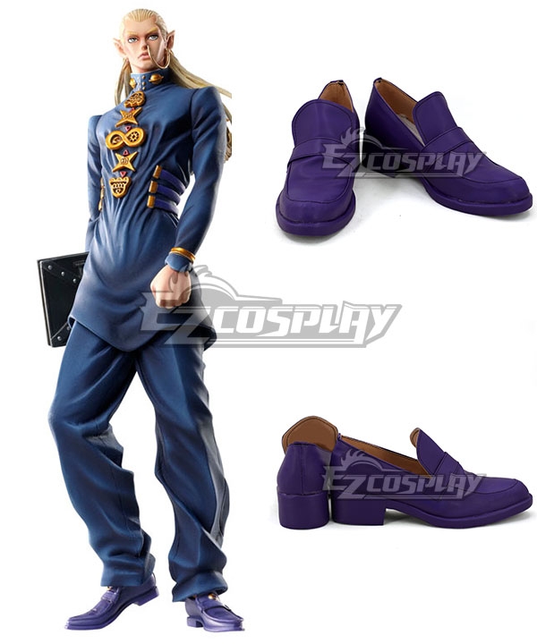 JoJo's Bizarre Adventure Mikitaka Hazekura Purple Cosplay Shoes