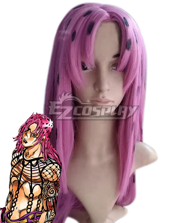 JoJo's Bizarre Adventure: Vento Aureo Golden Wind Diavolo Pink Cosplay Wig
