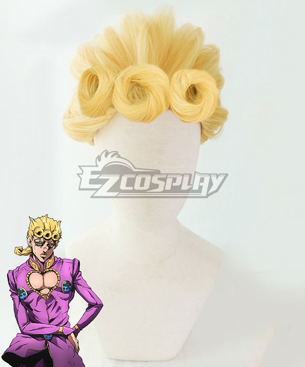 

JoJo's Bizarre Adventure: Vento Aureo Golden Wind Giorno Giovanna Golden Cosplay Wig
