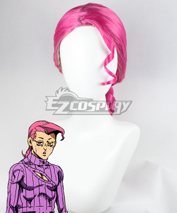 JoJo's Bizarre Adventure: Vento Aureo Golden Wind Vinegar Doppio Diavolo Pink Cosplay Wig