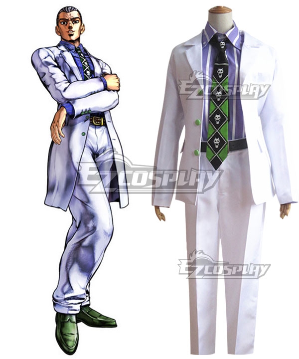 JoJo's Bizarre Adventure: Diamond is Unbreakable Yoshikage Kira White Cosplay Costume