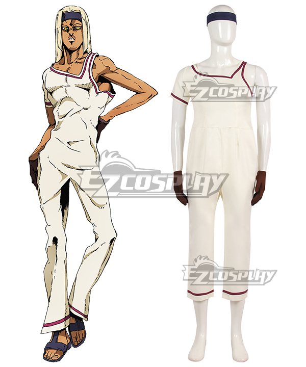 Jojo'S Bizarre Adventure:Golden Wind Tiziano  White Cosplay Costume