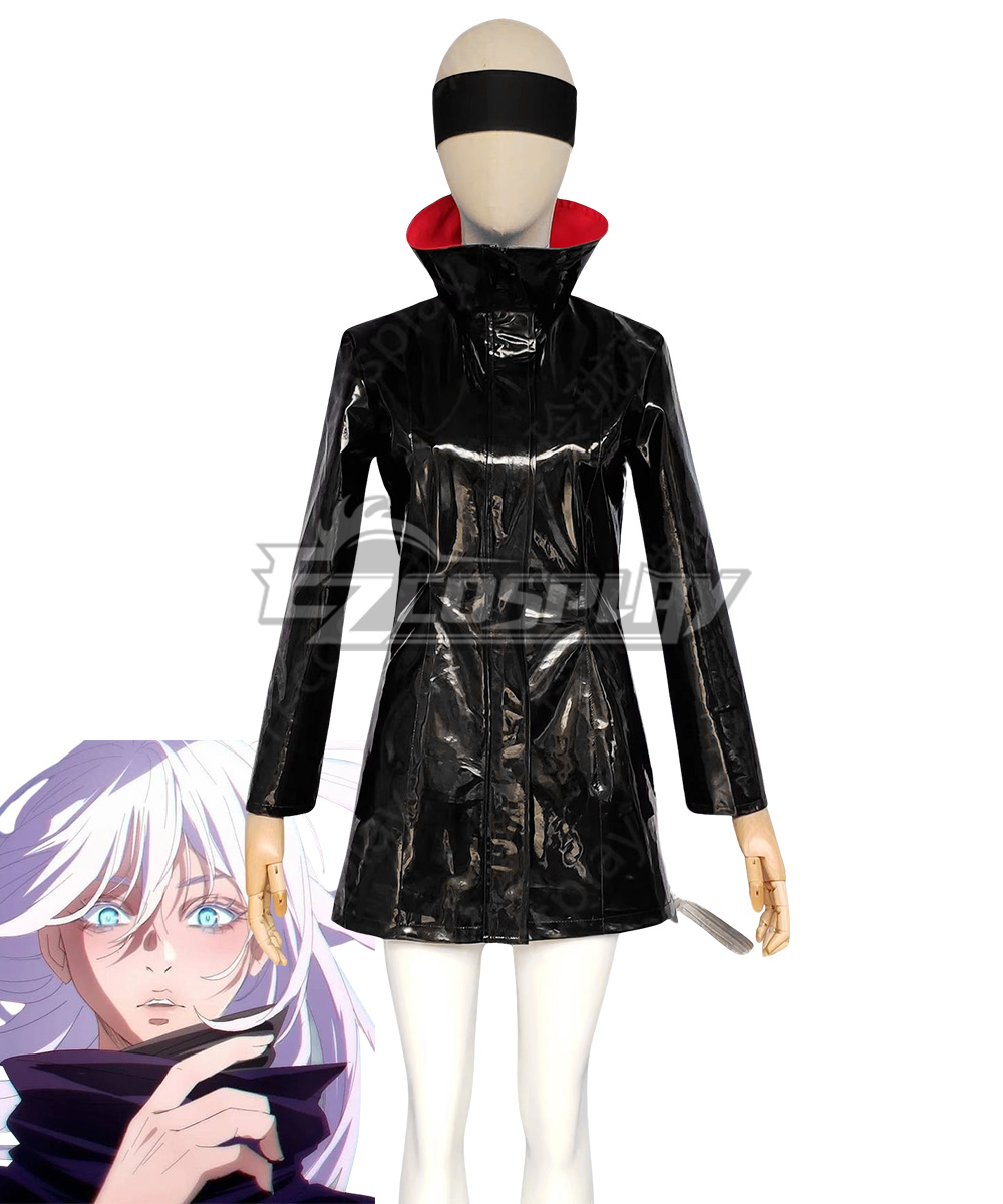 Jujutsu Kaisen Female Satoru Gojo Genderswap Black Tight Suit Cosplay Costume