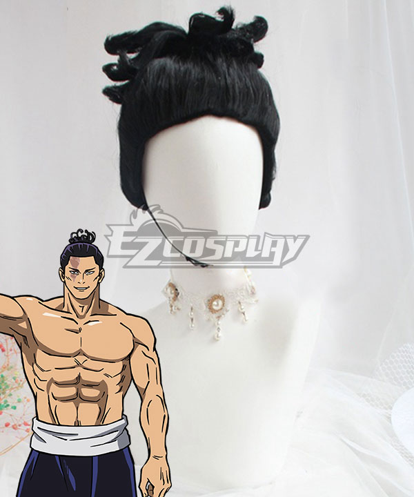 Jujutsu Kaisen Sorcery Fight Aoi Todo Black Cosplay Wig