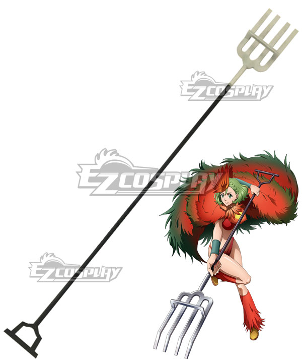 Juuni Taisen Zodiac War Ryoka Niwa Chicken Niwatori Rake Cosplay Weapon Prop