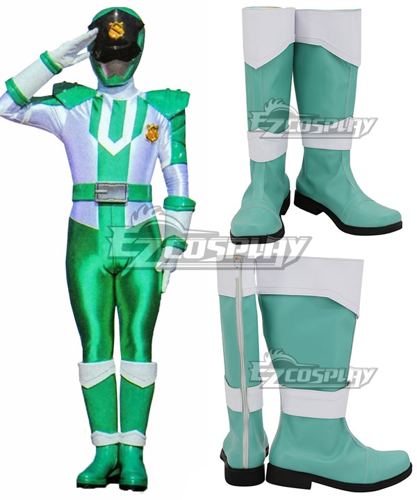 Power Rangers Kaitou Sentai Lupinranger VS Keisatsu Sentai Patranger Patren 2gou Green Shoes Cosplay Boots