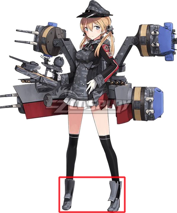 

Kantai Collection KanColle Prinz Eugen Grey Cosplay Shoes