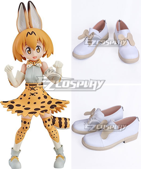 Kemono Friends Serval White Cosplay Shoes