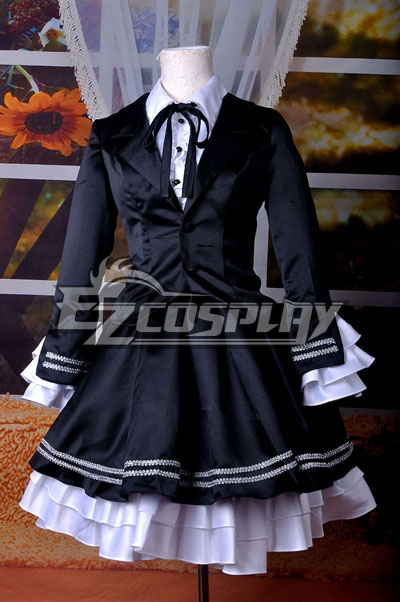 

VOCALOID Project Diva F Secret Police Miku Cosplay Costume Deluxe-KH4