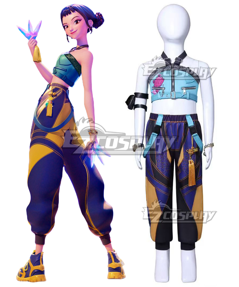 Kid Size Kpop Demon Hunters Zoey Cosplay Costume