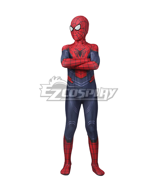 Kid Size MAVEL The Avengers  Spider-Man Peter Parker Helloween Cosplay Costume