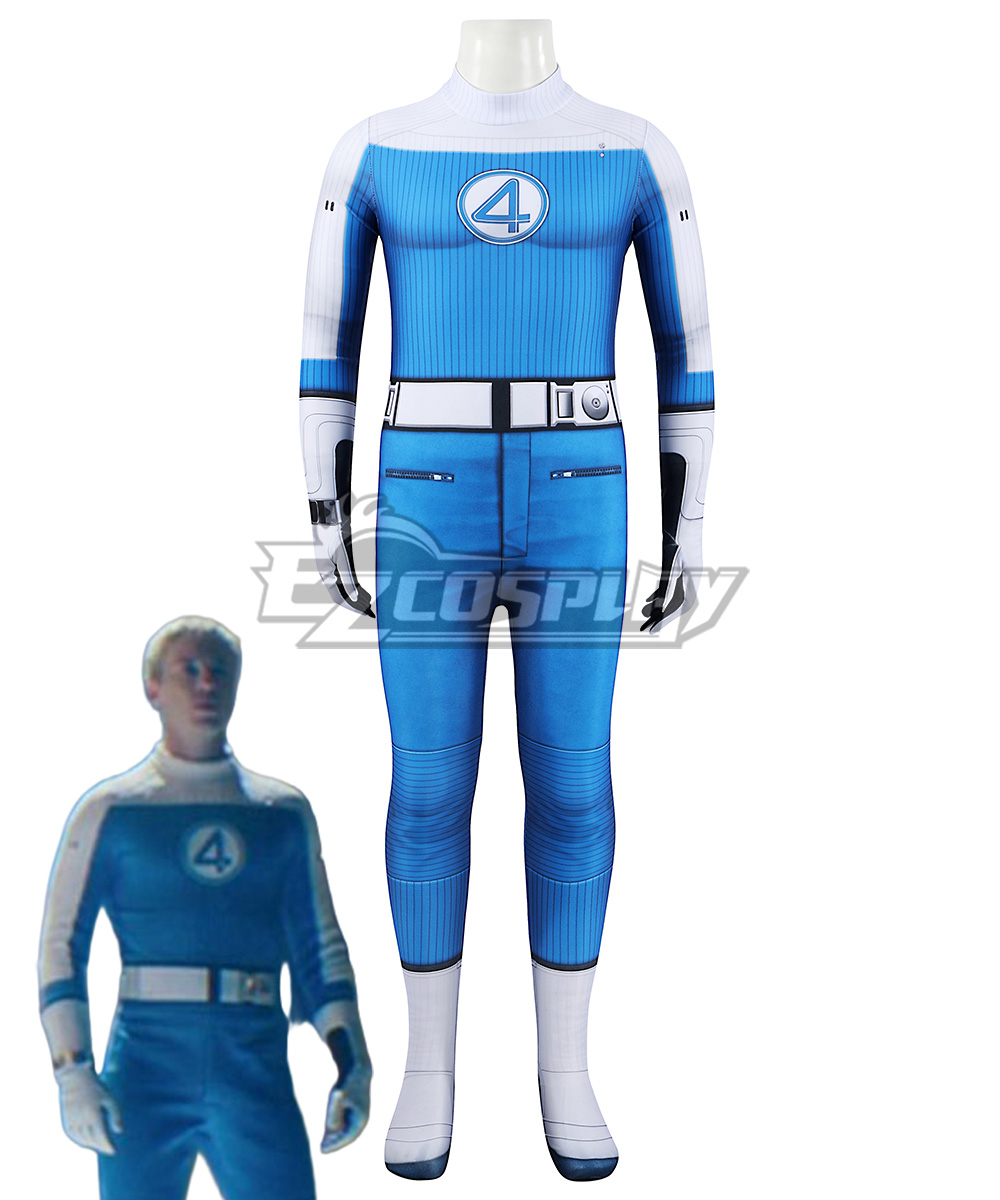 Kid Size The Fantastic Four First Steps Human Torch Johnny Storm Cosplay Costume