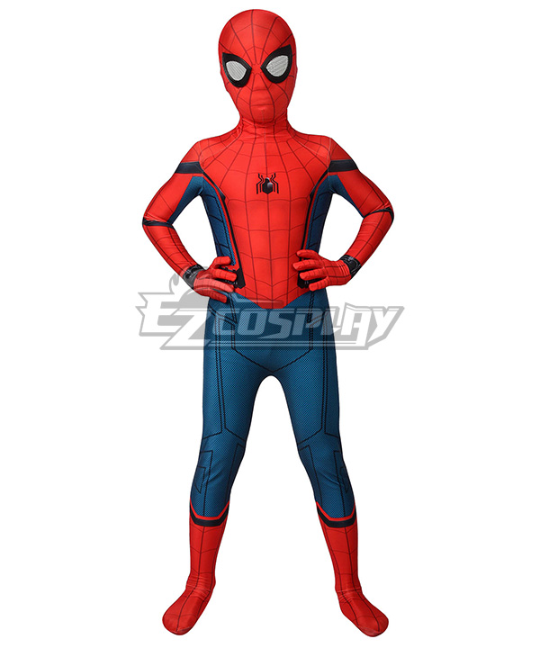 Kids Captain America Civil War Spider-Man Peter Parker Cosplay Costume