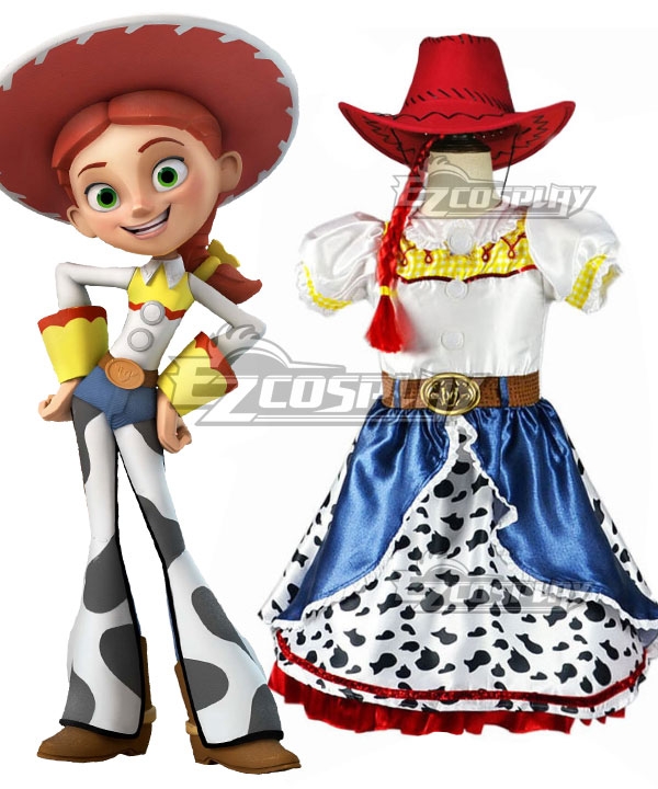 Kids Child Size Disney Pixar Toy Story 2 Jessie Cosplay Costume