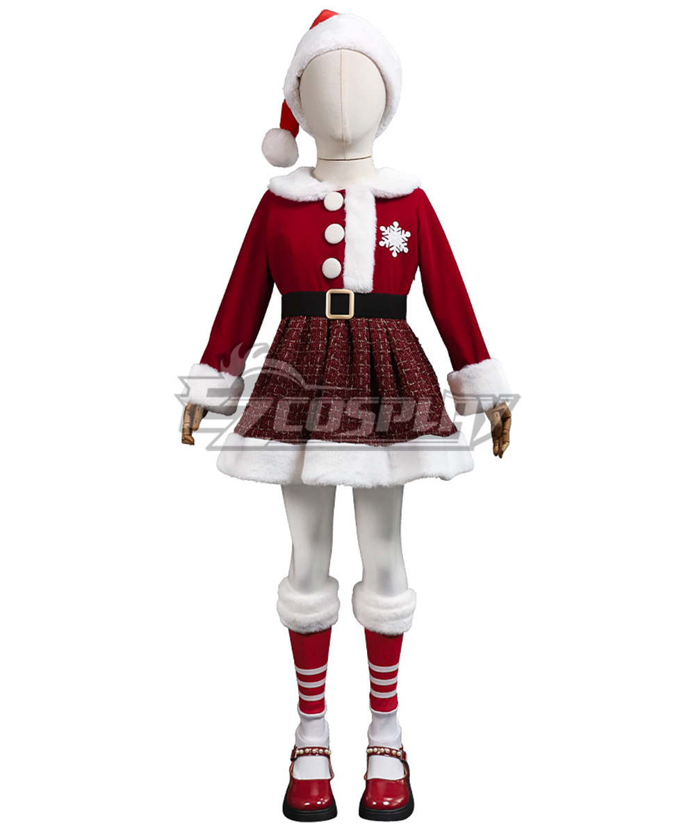 Kids Size Christmas Special! ! ! Cute Magic Sparkling Christmas Dress Cosplay Costume