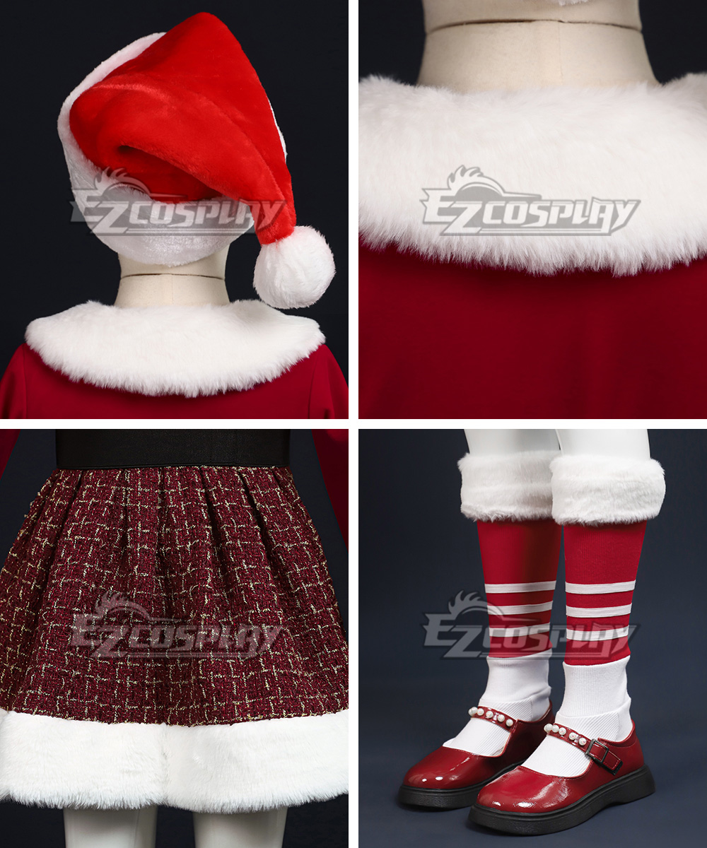 Kids Size Christmas Special! ! ! Cute Magic Sparkling Christmas Dress  Cosplay Costume, image size:1000x1200