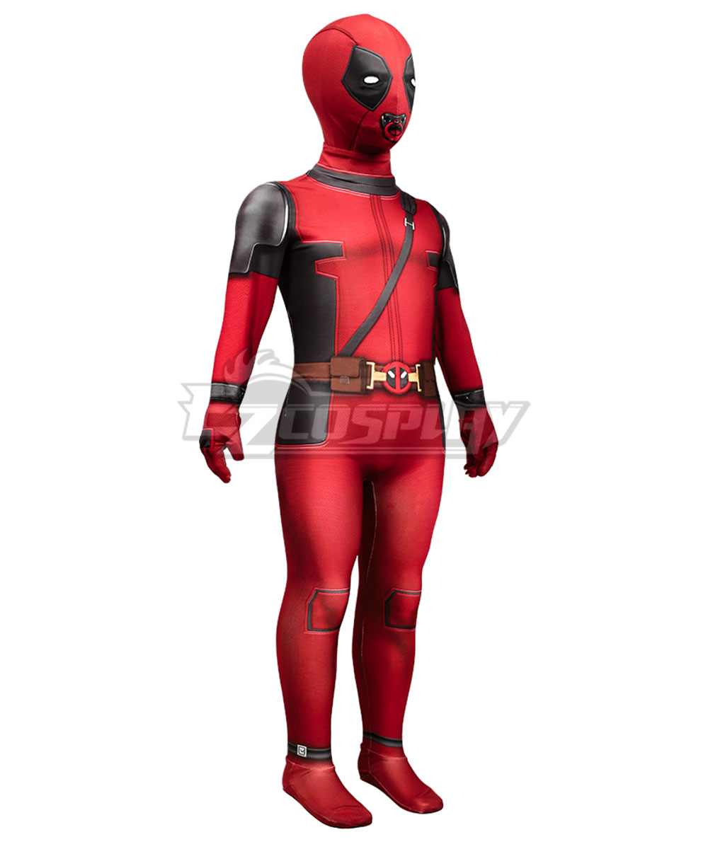 Kids Size Deadpool Wade Winston Wilson Suit Cosplay Costume - Main Image