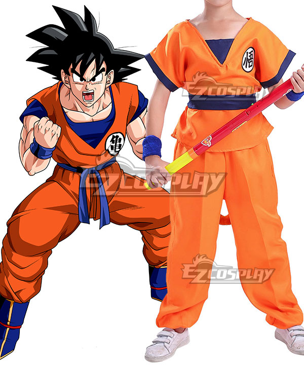 Kids Size Dragon Ball Goku Halloween Cosplay Costume