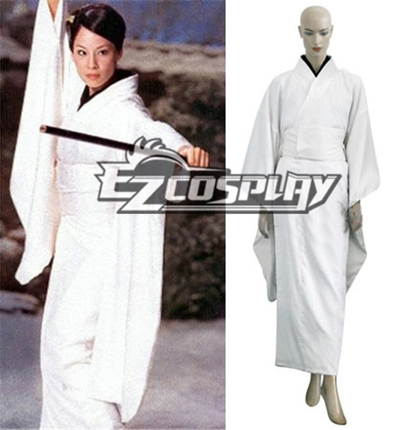 Kill Bill O-Ren Ishii White Kimono Cosplay Costume