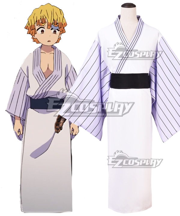 

Demon Slayer: Kimetsu No Yaiba Agatsuma Zenitsu Kimono Cosplay Costume