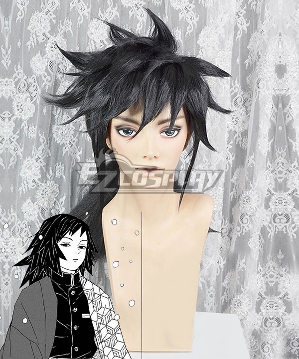 

Kimetsu no Yaiba Giyuu Tomioka Black Cosplay Wig