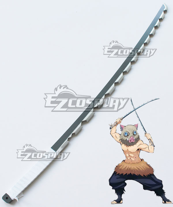 

Kimetsu No Yaiba Inosuke Hashibira Two Sword Cosplay Weapon Prop B Edition