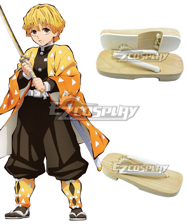 

Kimetsu No Yaiba Zenitsu Agatsuma White Cosplay Shoes