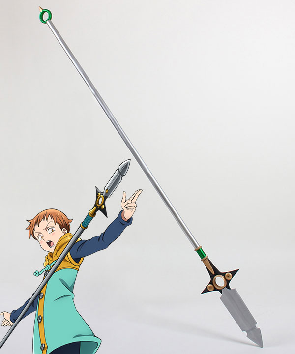 The Seven Deadly Sins / Nanatsu no Taizai King Grizzly's Sin of Sloth Spirit Spear Chastiefol Cosplay Weapon Prop