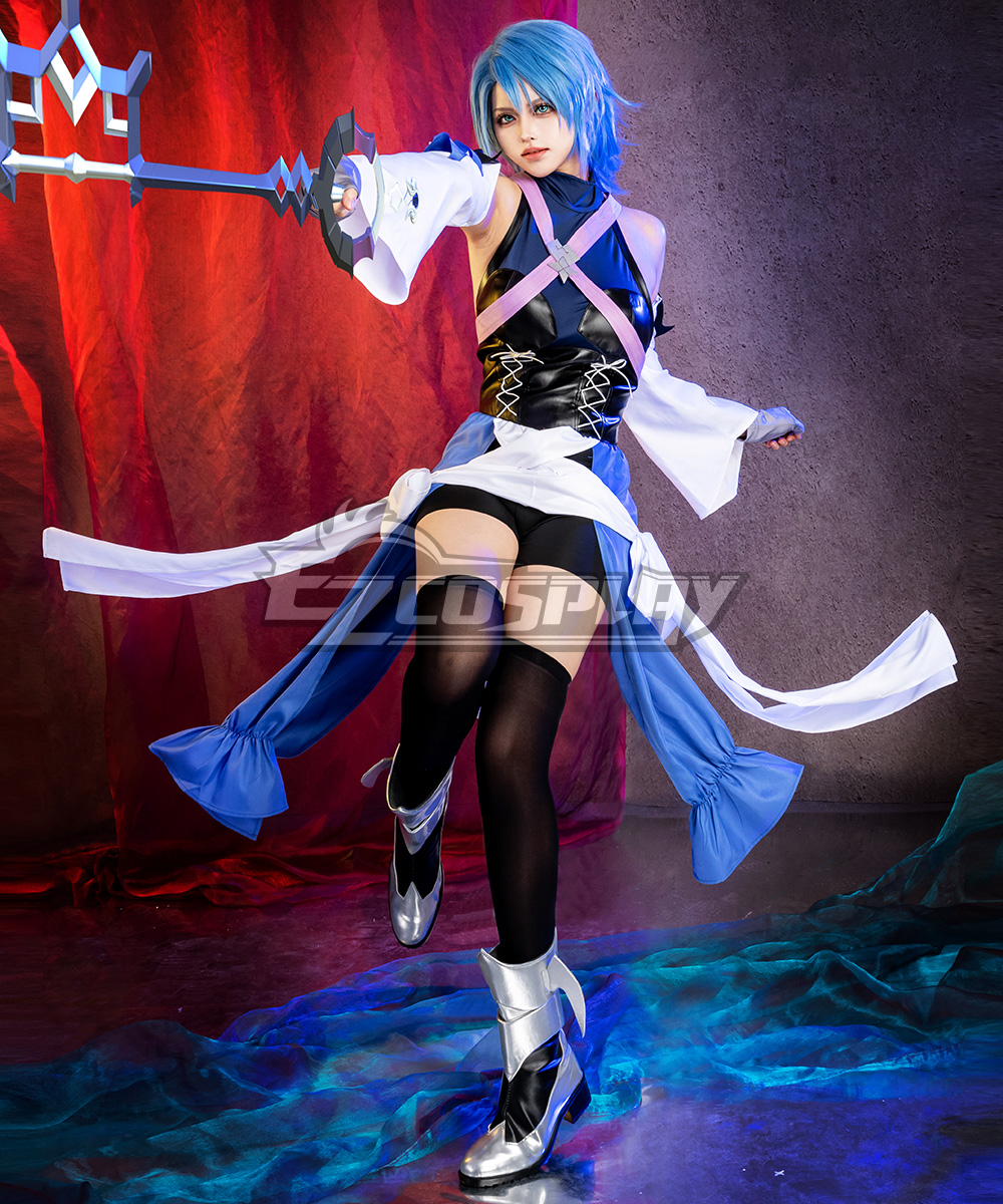 Kingdom Hearts Birth By Sleep Aqua Cosplay Costume
