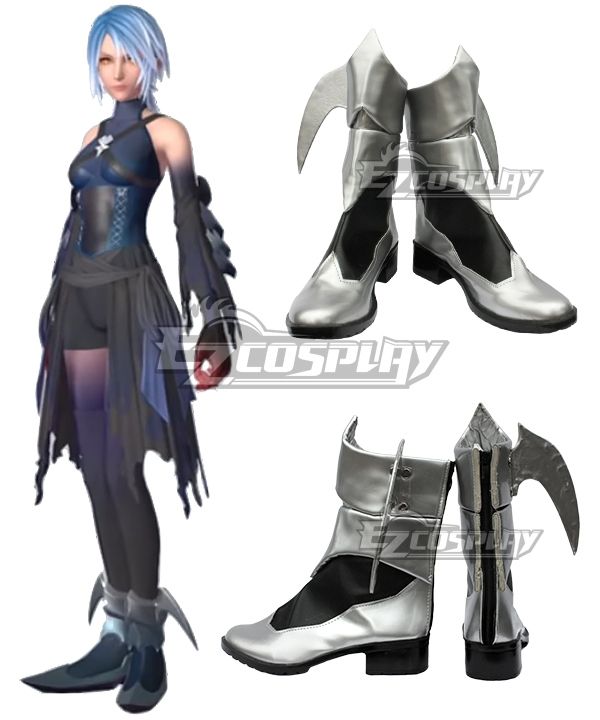 Kingdom Hearts III Aqua Black Cosplay Shoes