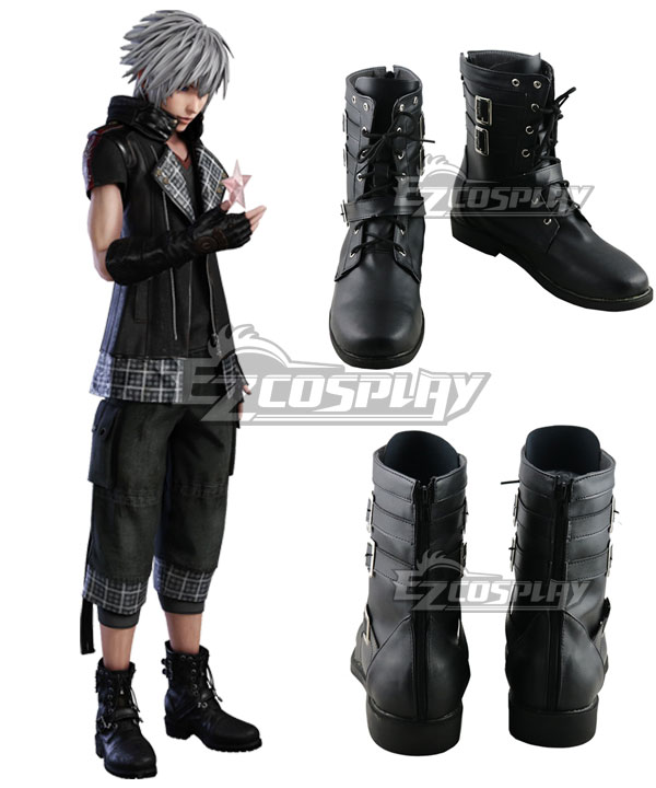 Kingdom Hearts III Kingdom Hearts 3 Verum Rex Yozora Black Shoes Cosplay Boots