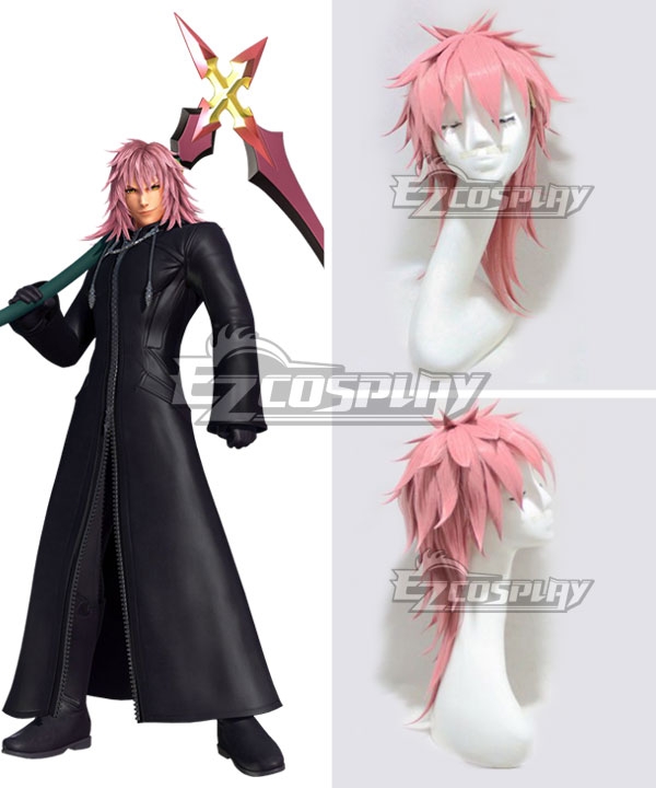 Kingdom Hearts III Organization XIII Graceful Assassin Marluxia No.11 Pink Cosplay Wig