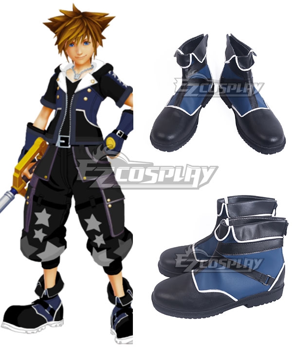 Kingdom Hearts III Sora Drive Form Black Cosplay Shoes