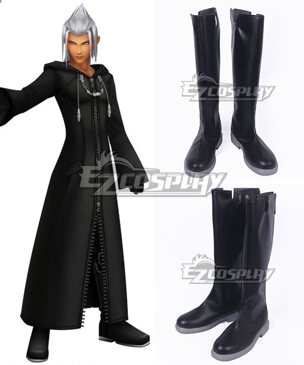 Kingdom Hearts Young Xehanort Black Shoes Cosplay Boots